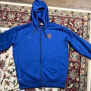 NEW YORK METS NIKE HOODIE BLUE BASEBALL SIZE MEDIUM